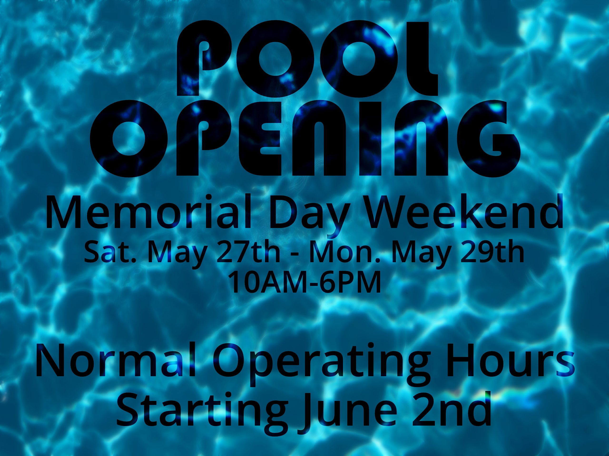 2023 Pool Opening in Foxwood